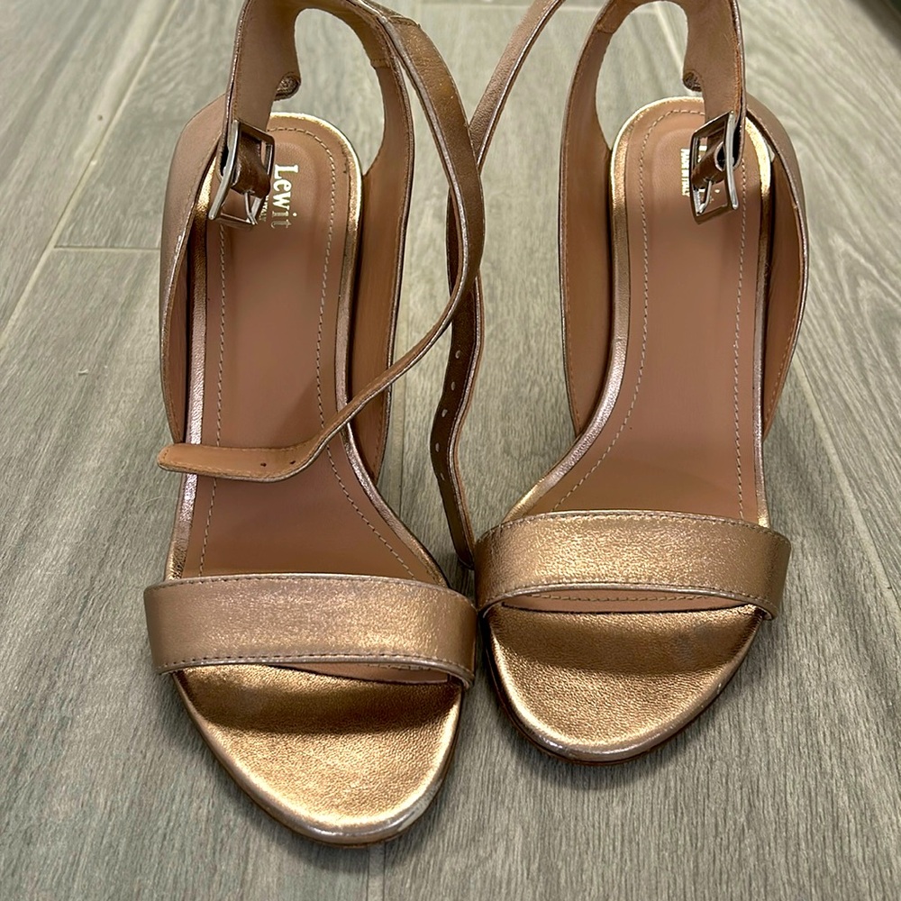 Rose gold Lewitt chunky heel
